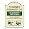 Signmission Reserved Parking for Teacher of the Month Unauthorized Vehicles Towed Away, A-DES-TG-1824-23073 A-DES-TG-1824-23073 - alternate 1